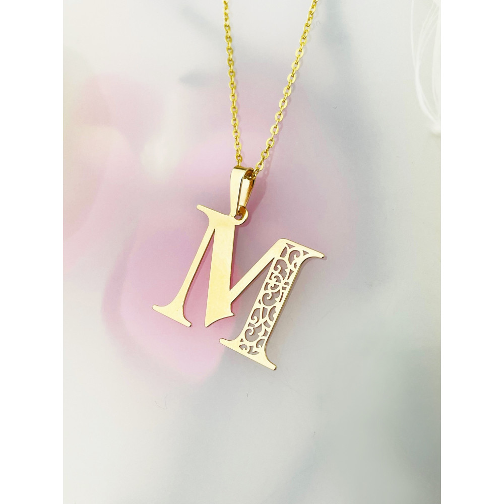 copy of Złoty wisiorek zawieszka rozeta ażurowa