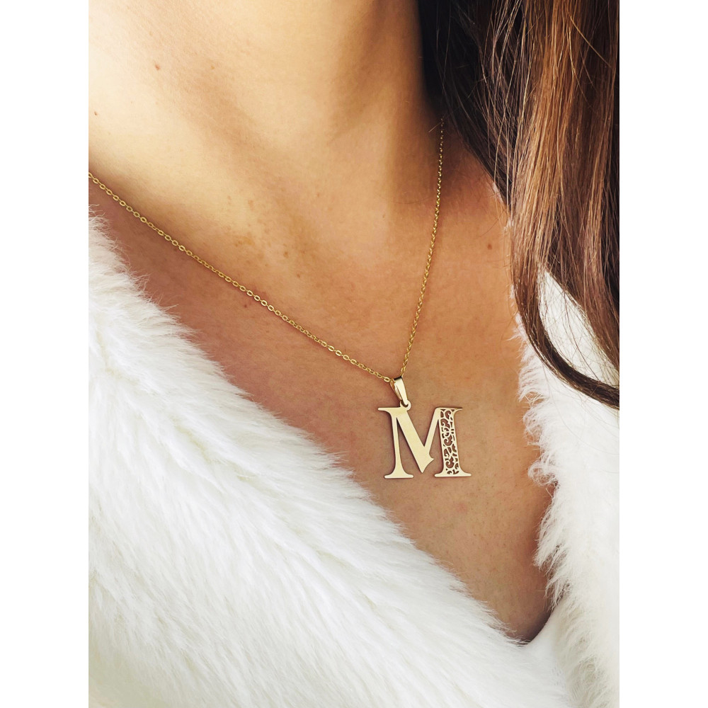 copy of Złoty wisiorek zawieszka rozeta ażurowa