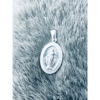 Silber Anhänger Madonna Maria Erstkommunion 925er