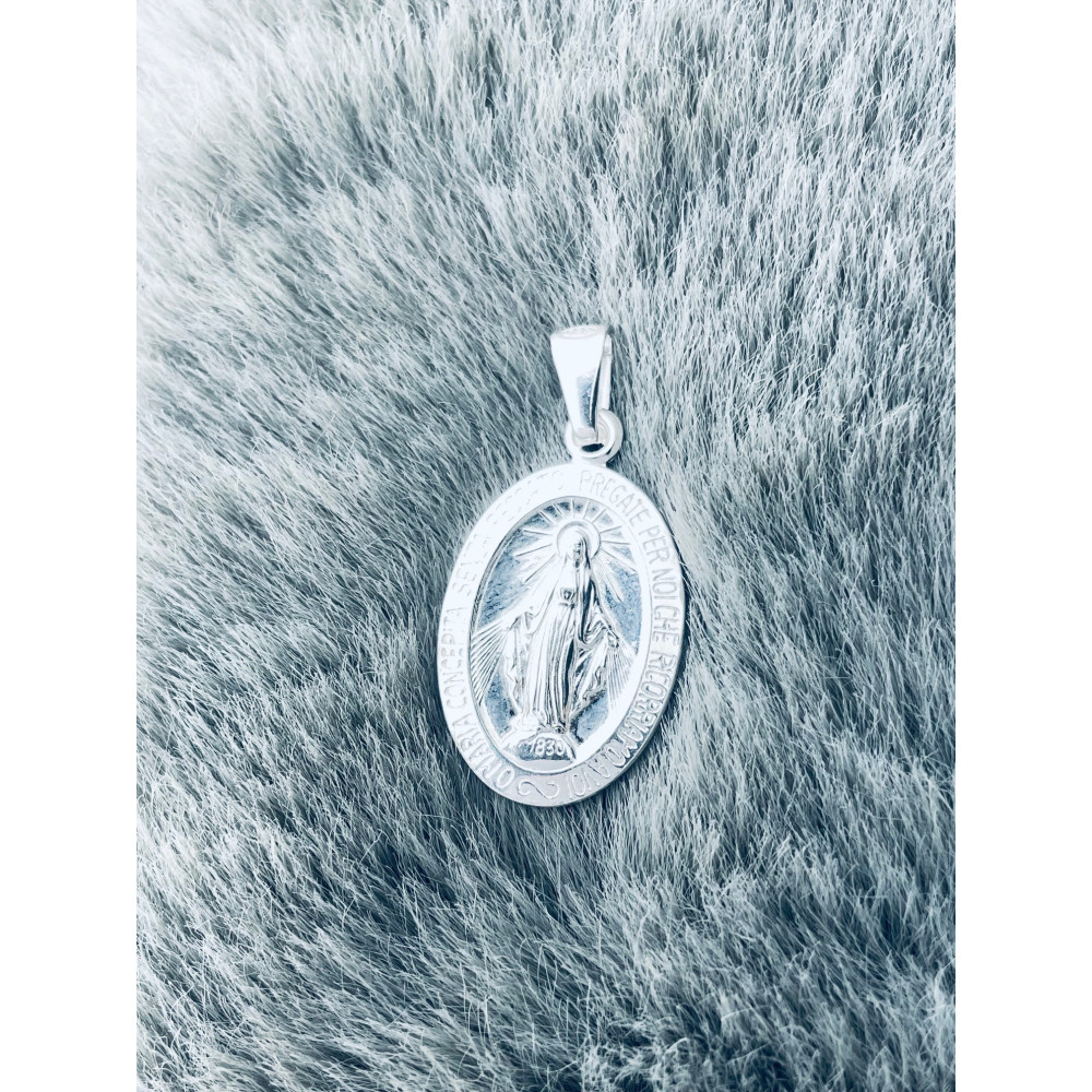 Silber Anhänger Madonna Maria Erstkommunion 925er