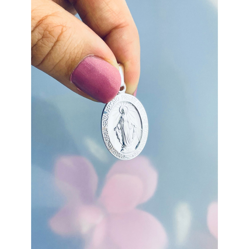 Silber Anhänger Madonna Maria Erstkommunion 925er