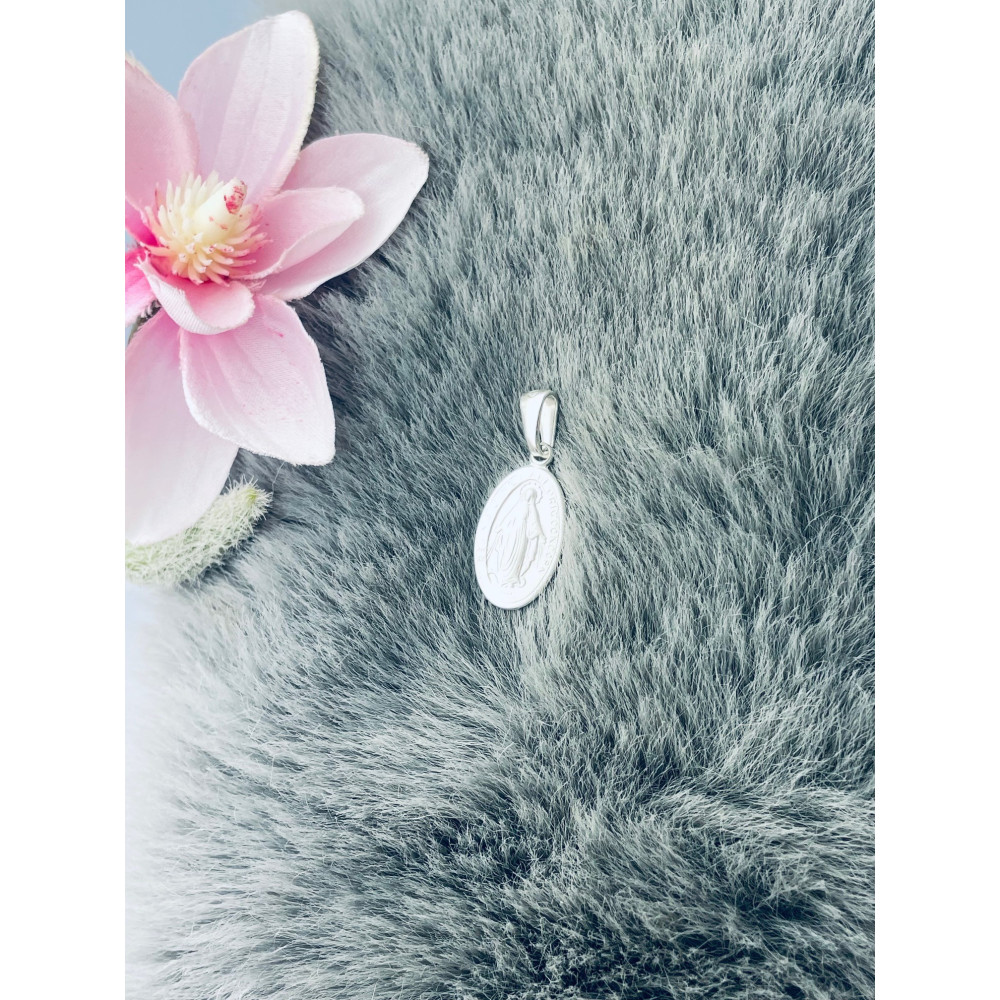 Silber Anhänger Madonna Maria Erstkommunion 925er