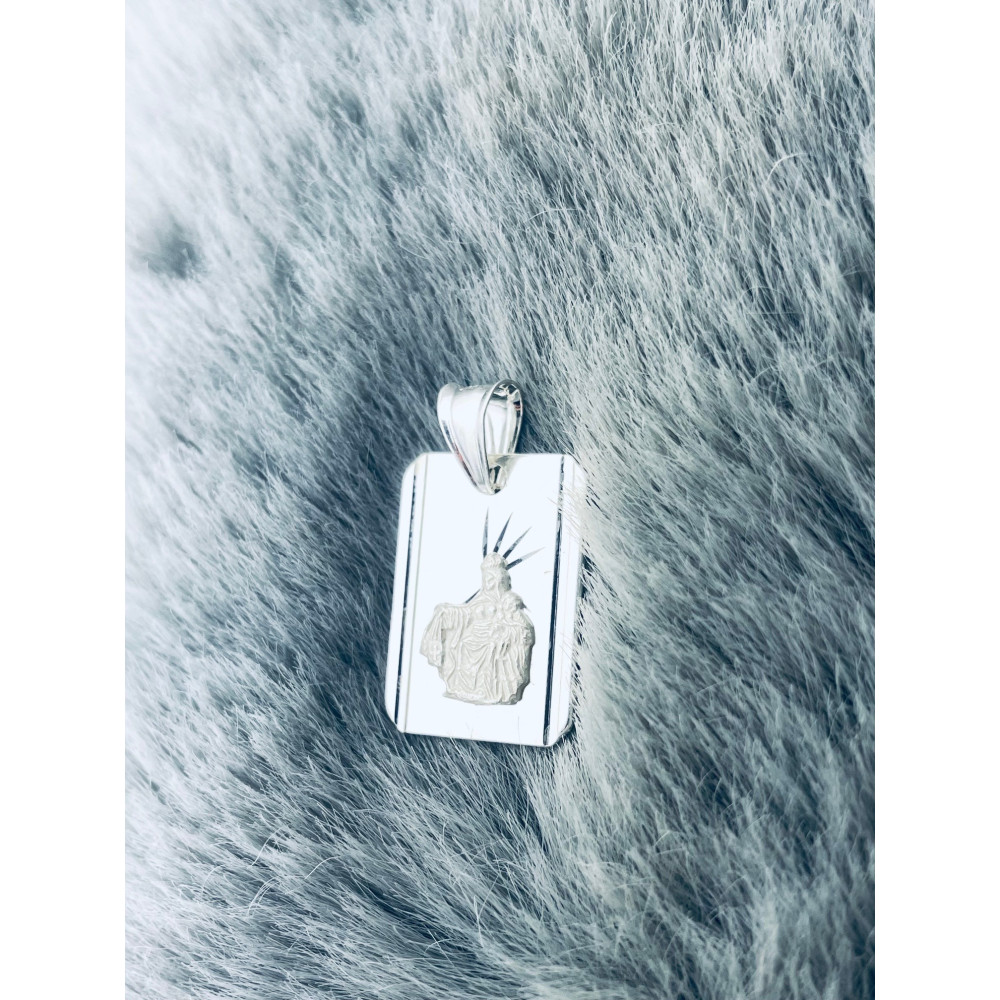 Silber Anhänger Madonna Maria und Jesus Erstkommunion 925er