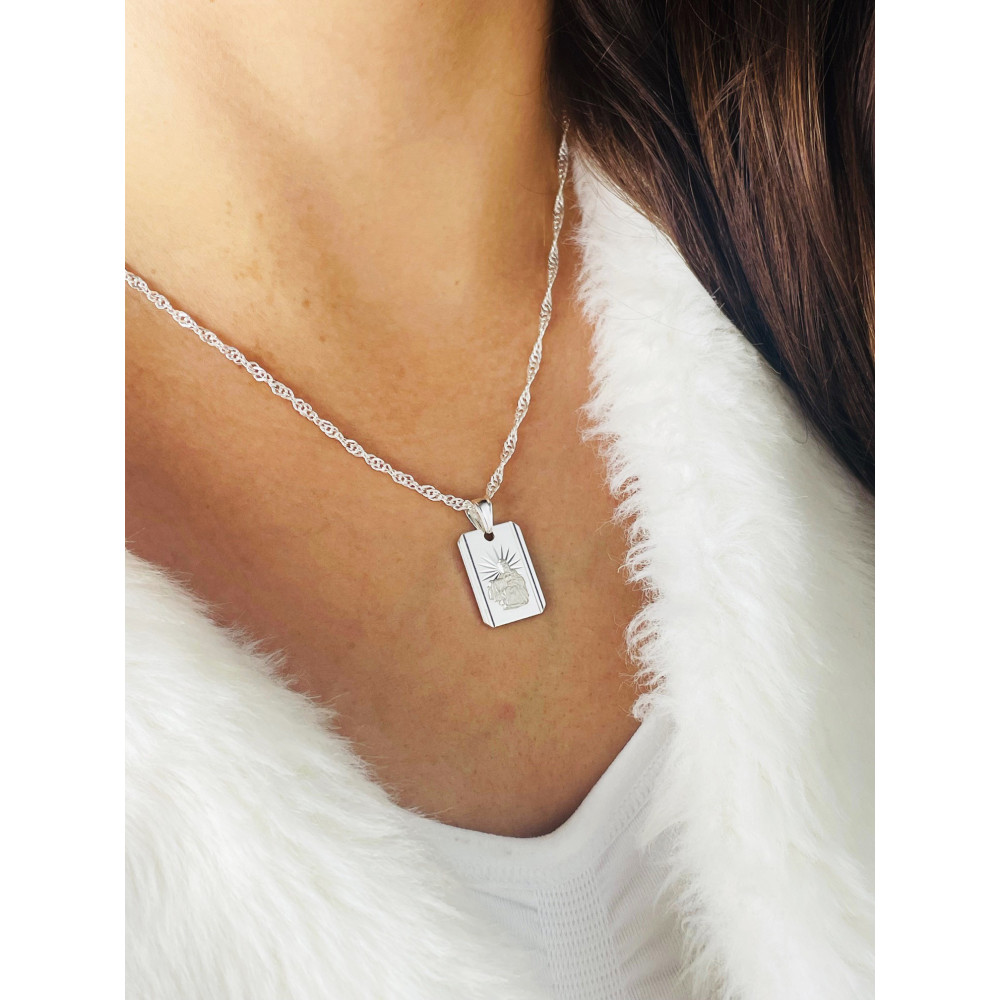 copy of Złoty wisiorek zawieszka rozeta ażurowa