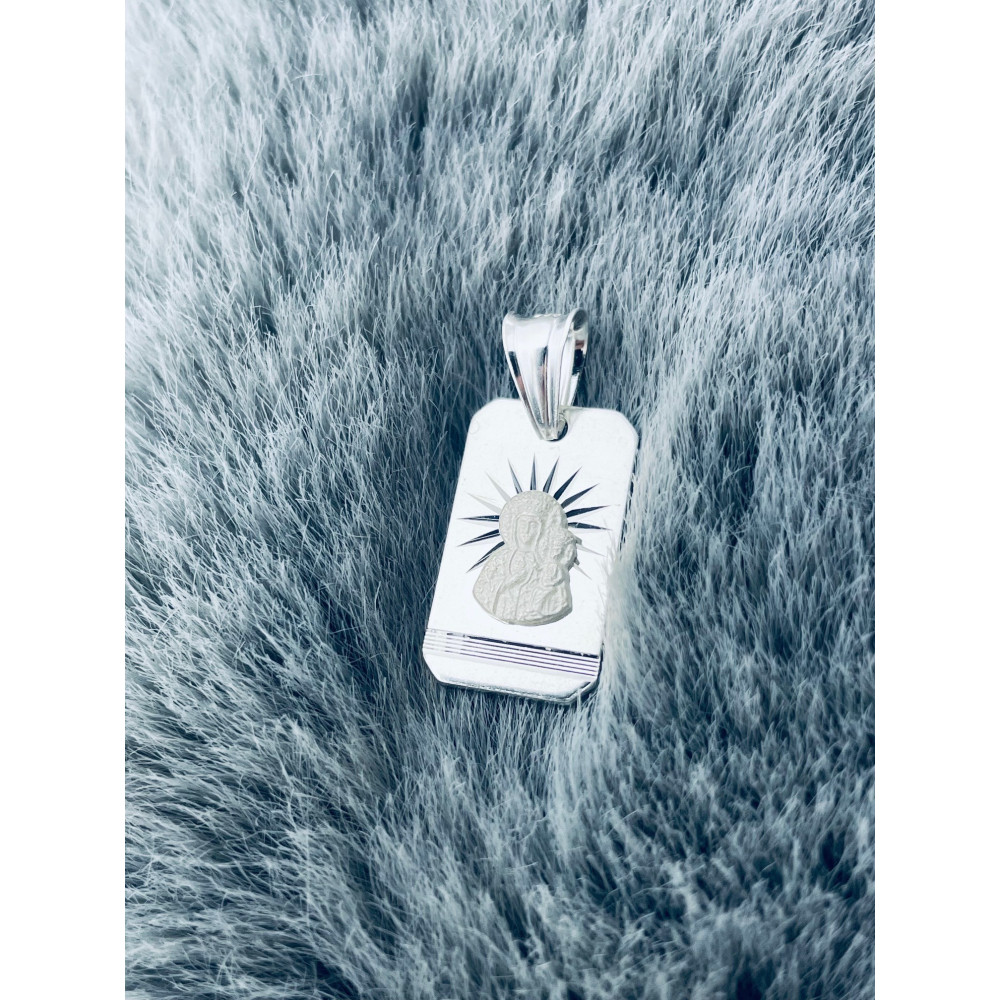 Silber Anhänger Madonna Maria mit Jesuskind Erstkommunion 925er