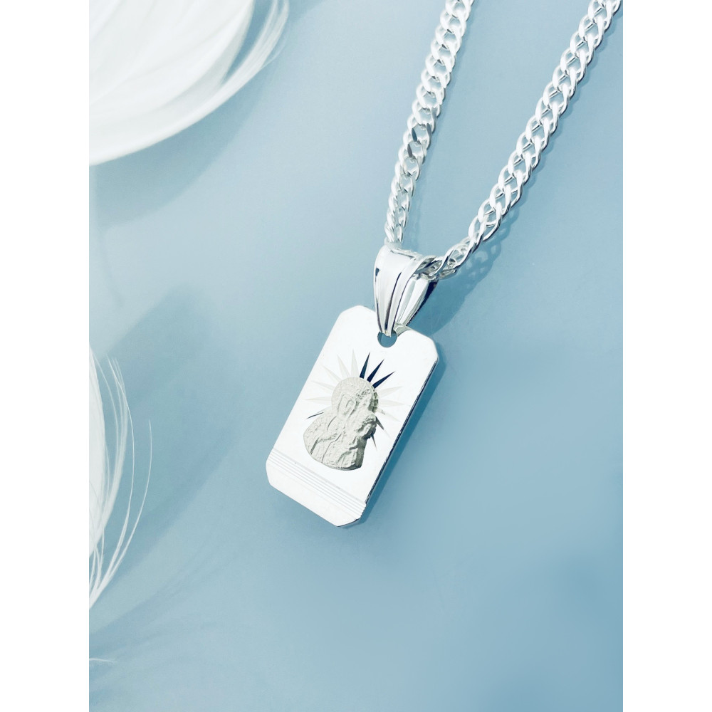 Silber Anhänger Madonna Maria mit Jesuskind Erstkommunion 925er