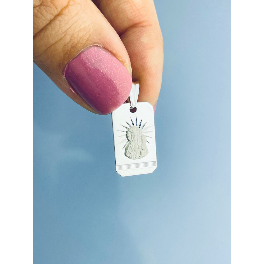 Silber Anhänger Madonna Maria mit Jesuskind Erstkommunion 925er