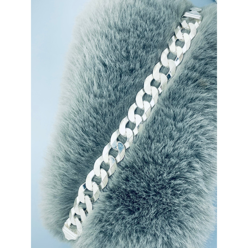 Silber 925 Panzerkette Armband