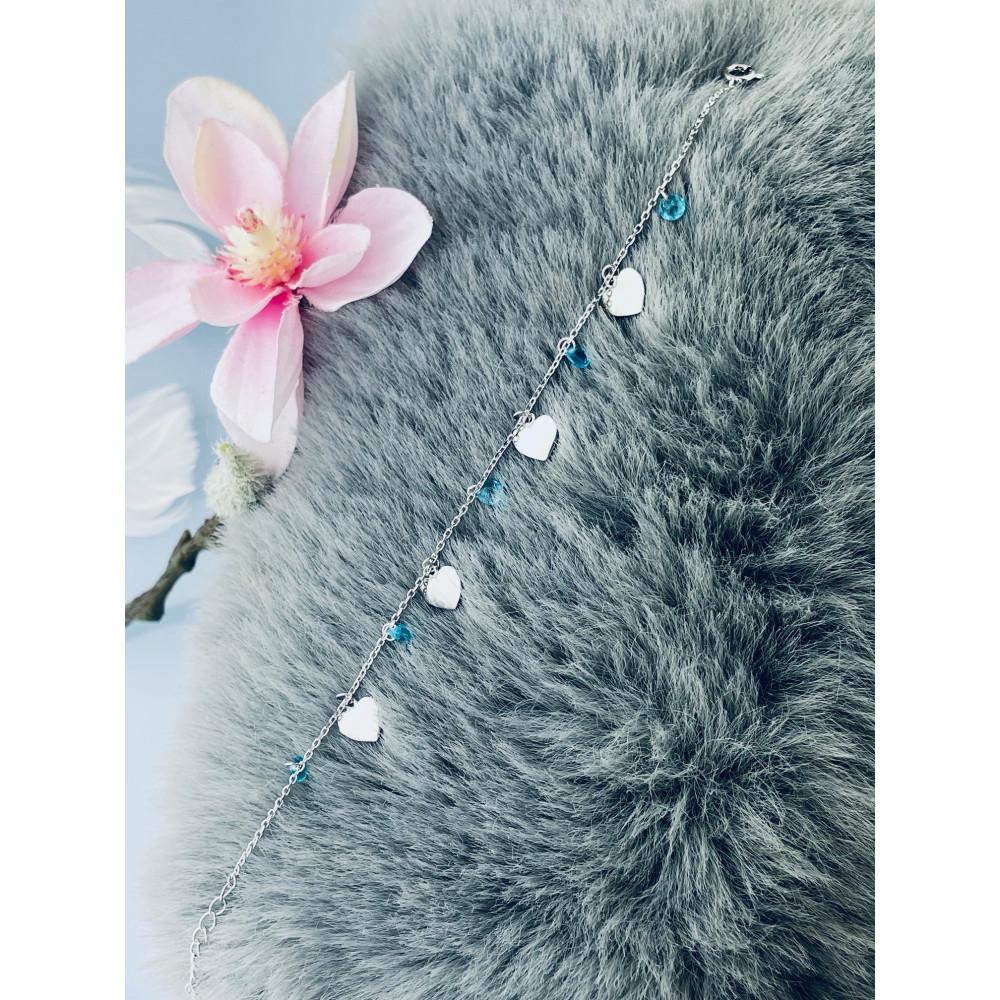 Herz Armband 925 Silber mit Zirkonia Damen