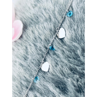 Herz Armband 925 Silber mit Zirkonia Damen