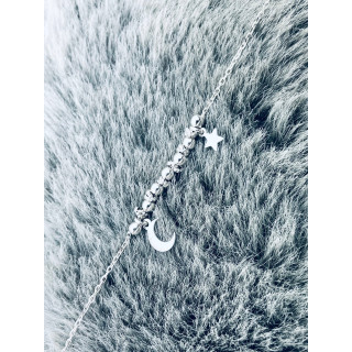 Złota bransoletka celebrytka serce nieskończoność