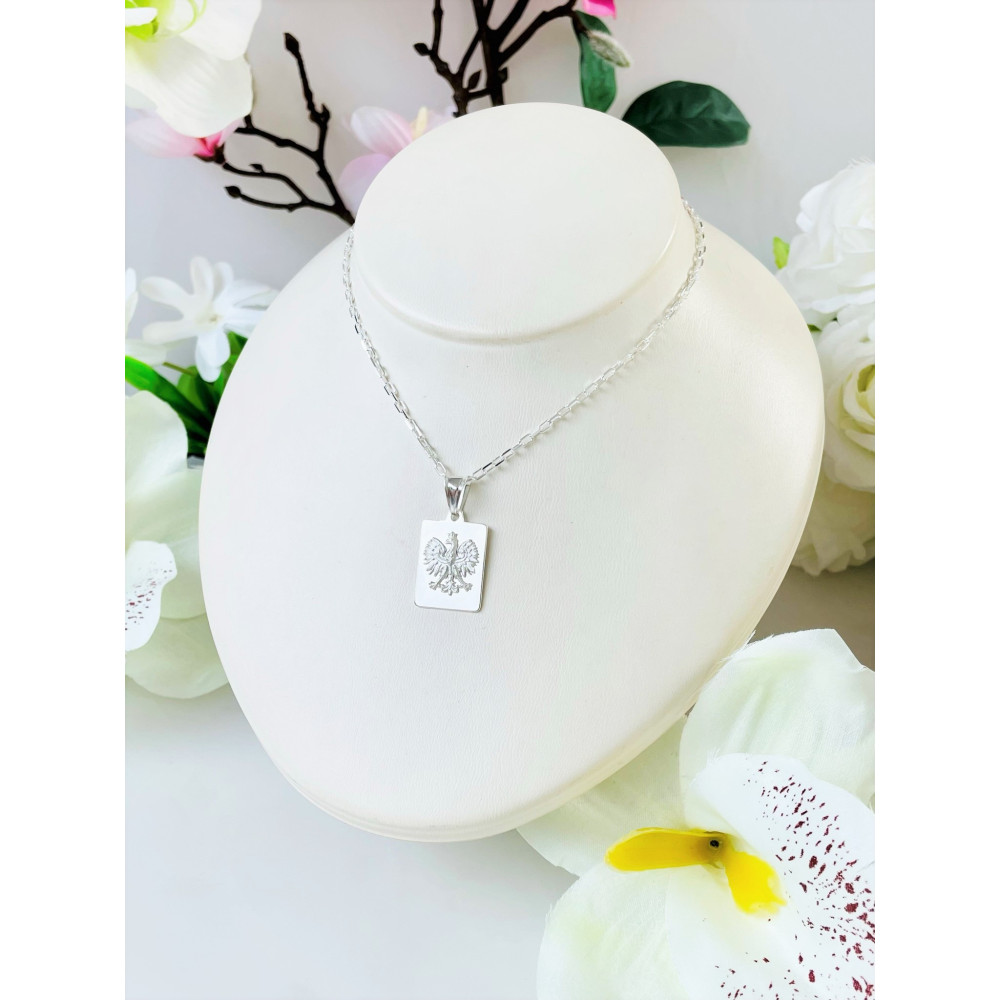 orzeł copy of Srebrny wisiorek zawieszka ażurowa z cyrkoniami