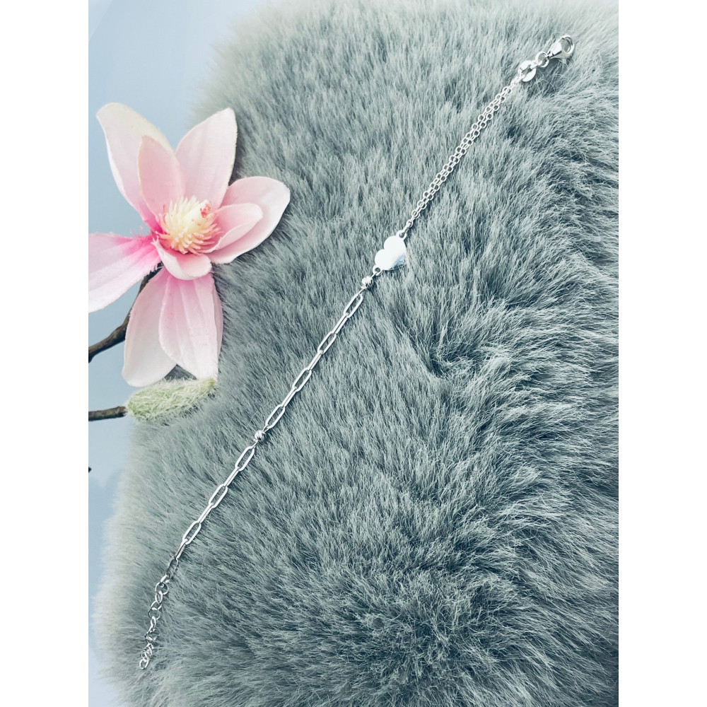 copy of Złota bransoletka celebrytka serce nieskończoność