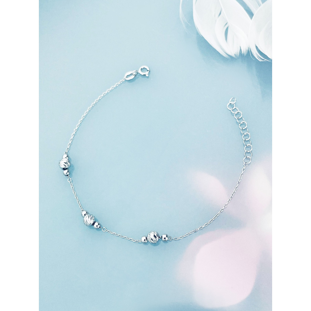 925 Silber mit Kugel Armband