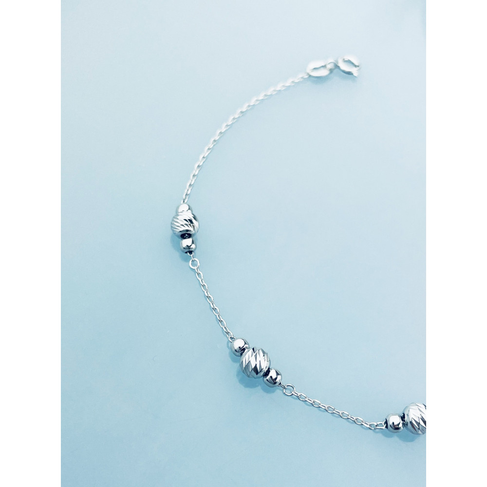 925 Silber mit Kugel Armband