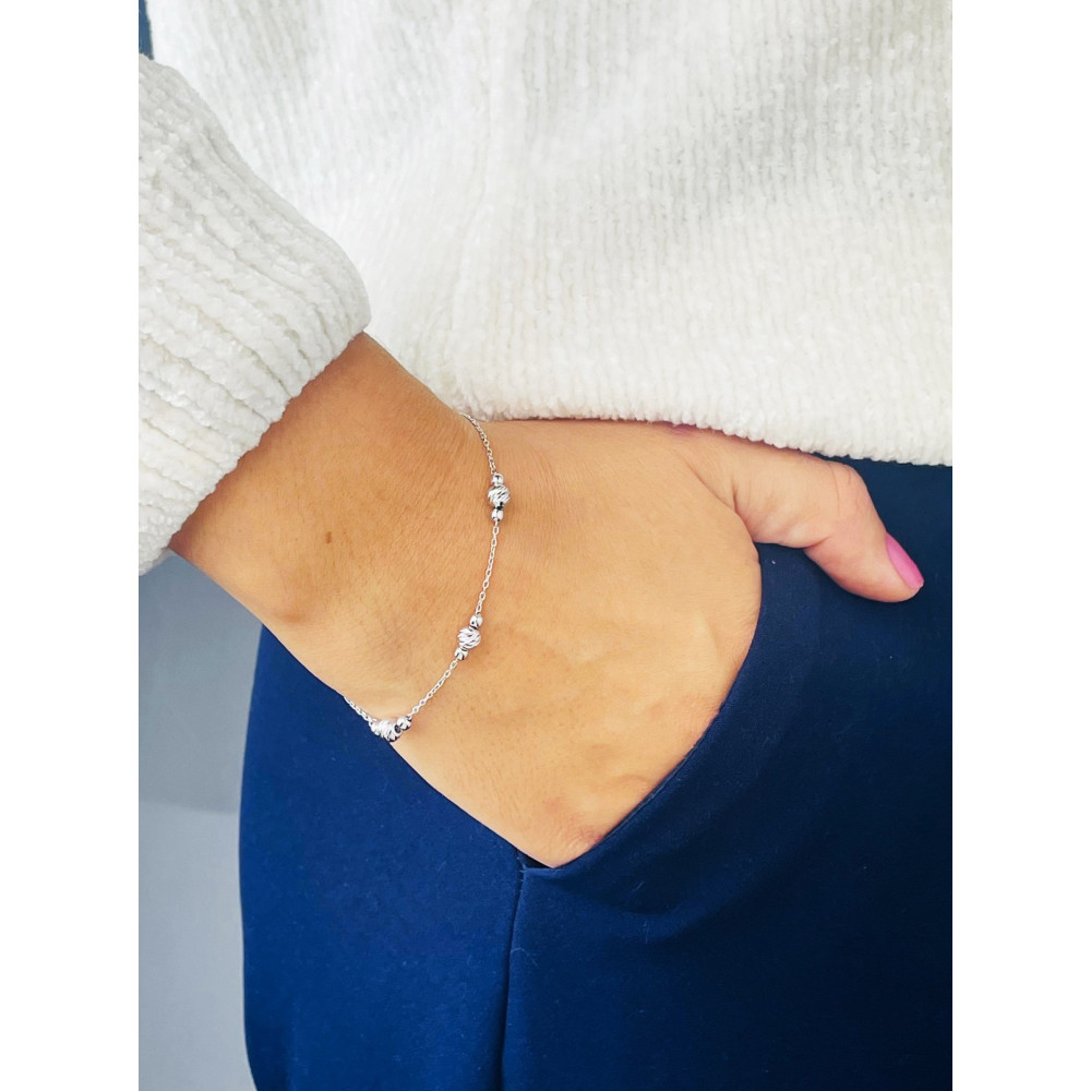 925 Silber mit Kugel Armband