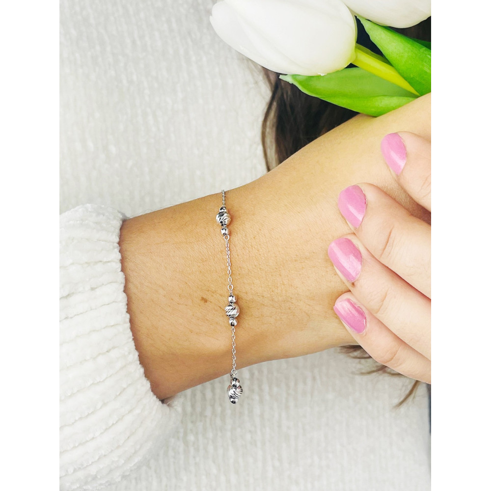 925 Silber mit Kugel Armband