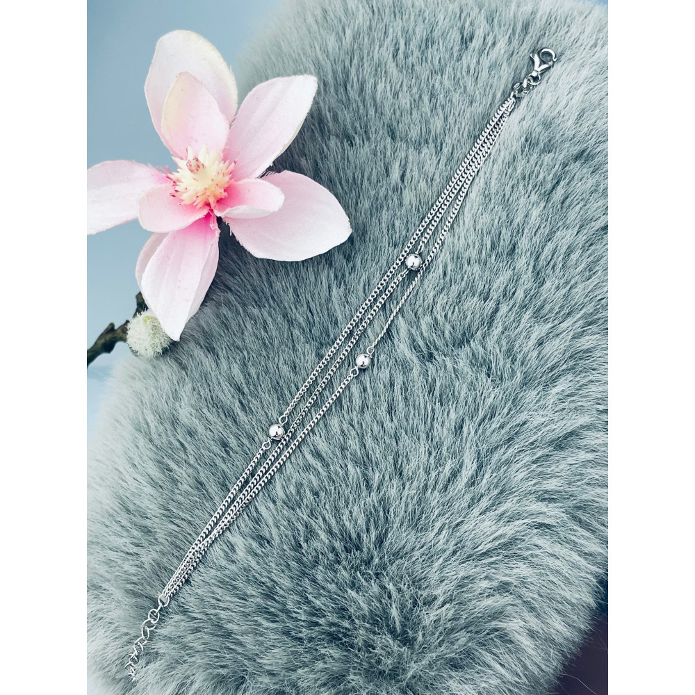 Złota bransoletka celebrytka serce nieskończoność