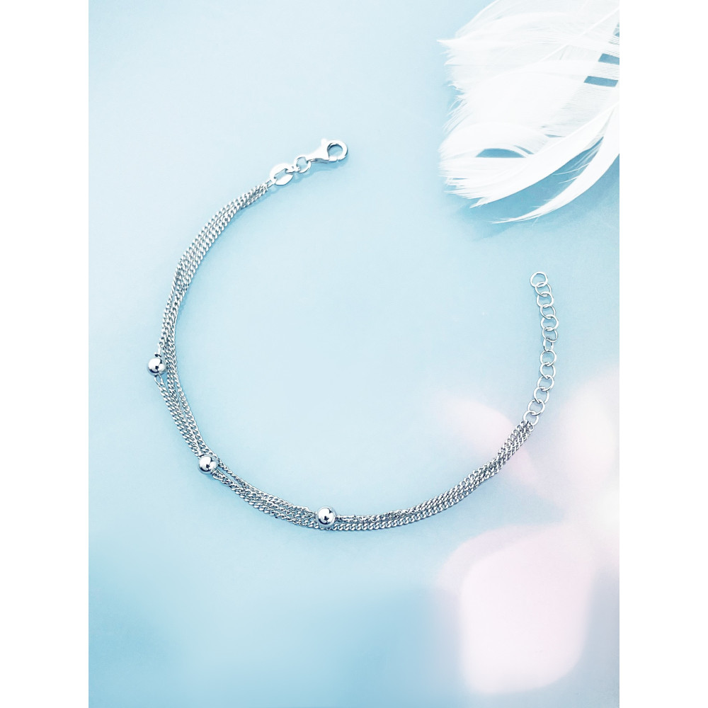 925 Silber mit Kugel Armband