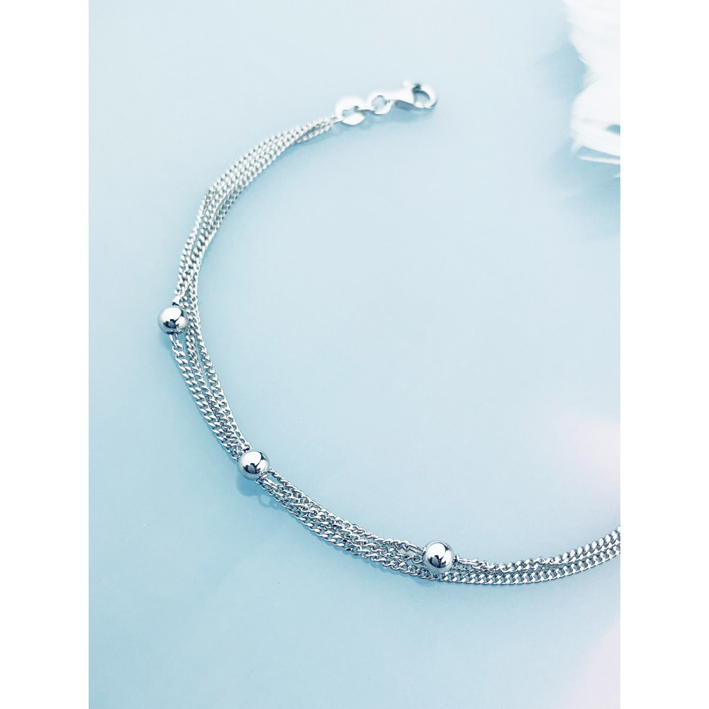925 Silber mit Kugel Armband