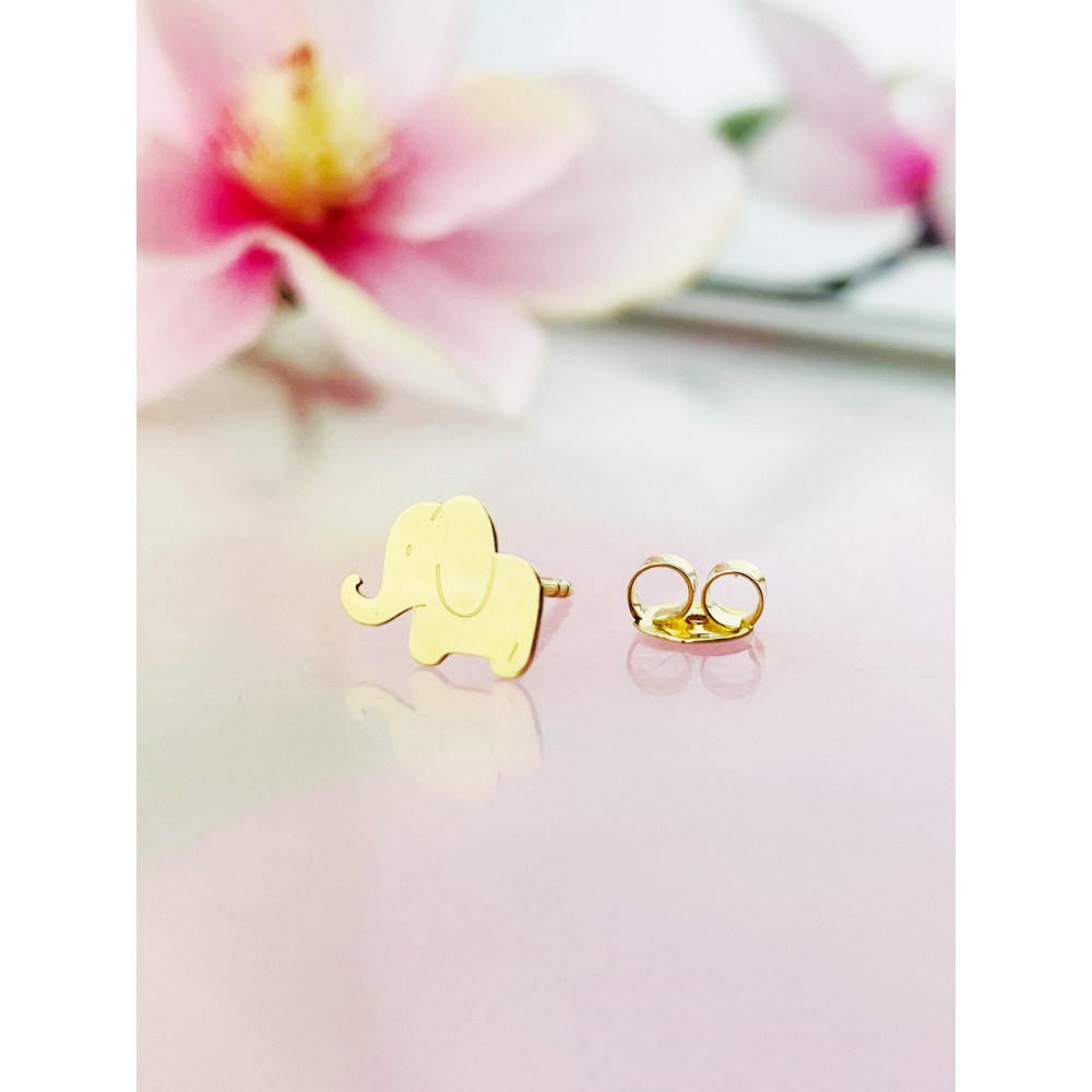 copy of Złote kolczyki kuleczki z cyrkoniami dwukolorowe