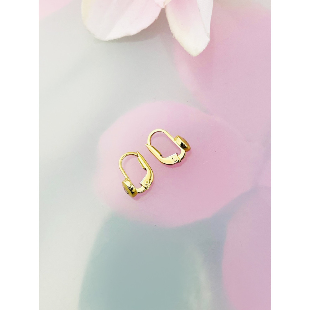 Gold Ohrringe Kugel mit Zirkonia Ohrhänger Ohrstecker Ohrschmuck Gelbgold Gold 333er 8KT