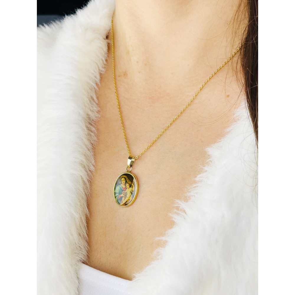 copy of Złoty Medalik Zawieszka Pan Jezus