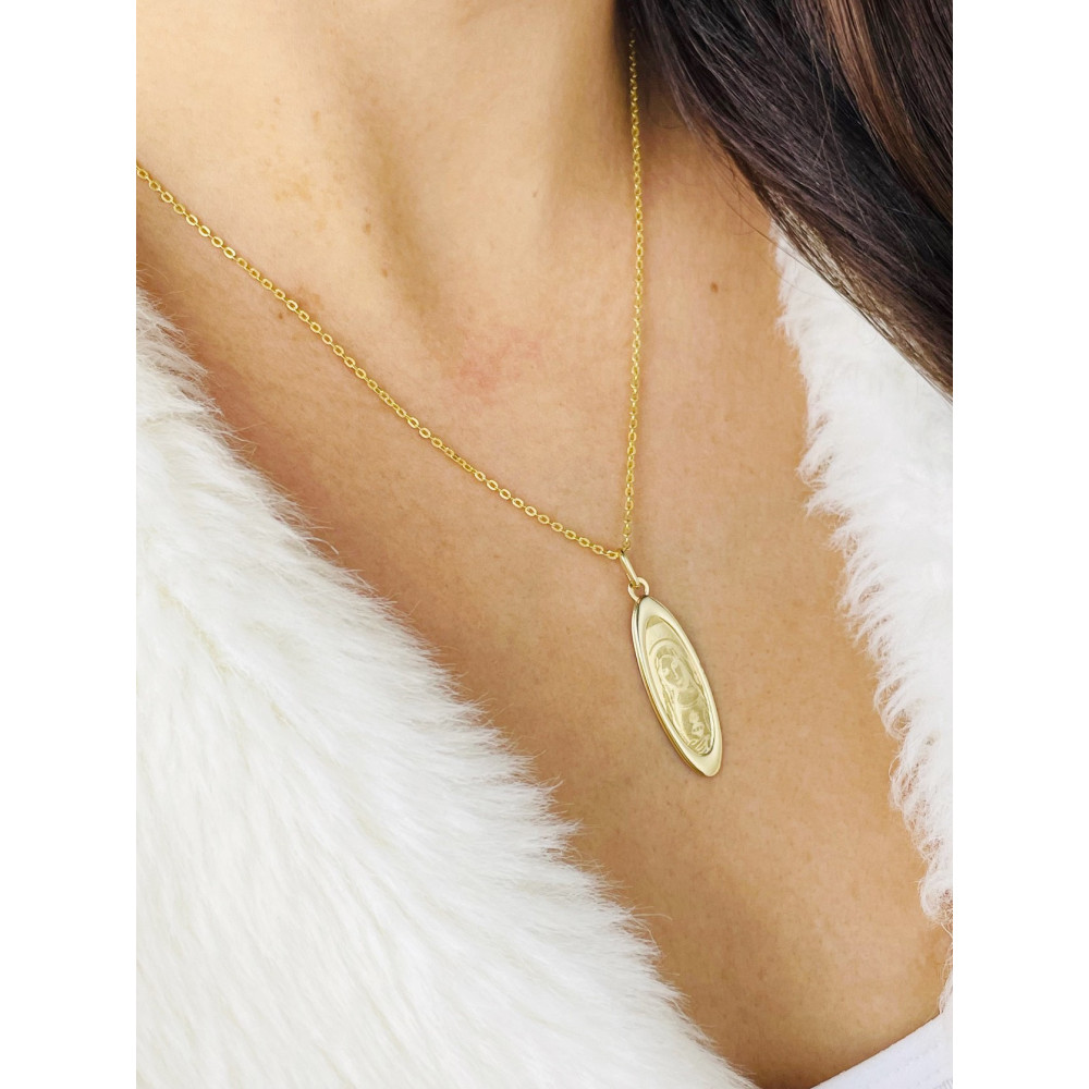 Anhänger Madonna Maria Goldanhänger Erstkommunion 585er 14KT