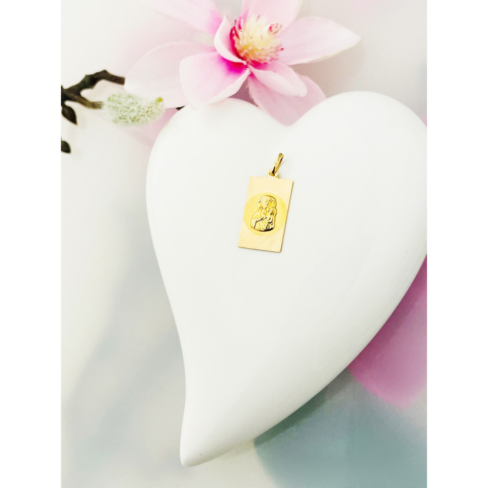 Anhänger Madonna Maria Goldanhänger Erstkommunion 585er 14KT