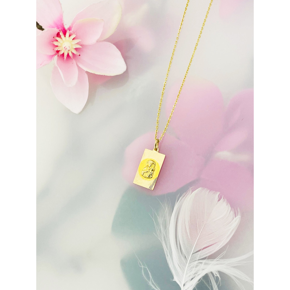 Anhänger Madonna Maria Goldanhänger Erstkommunion 585er 14KT