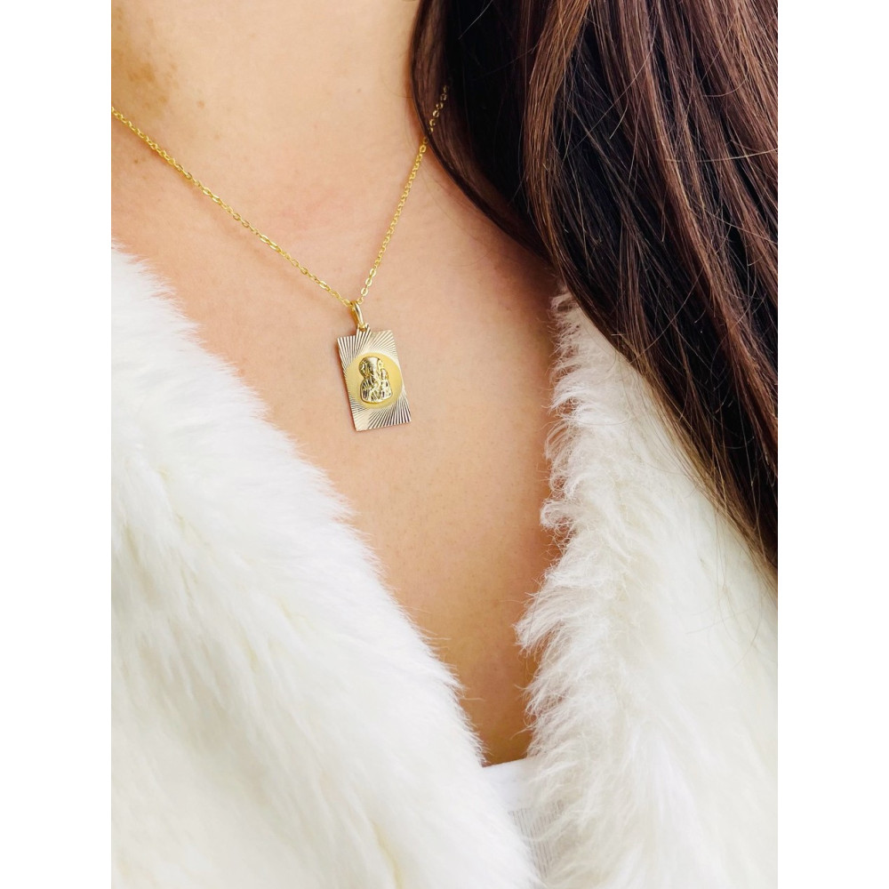 Anhänger Madonna Maria Goldanhänger Erstkommunion 585er 14KT