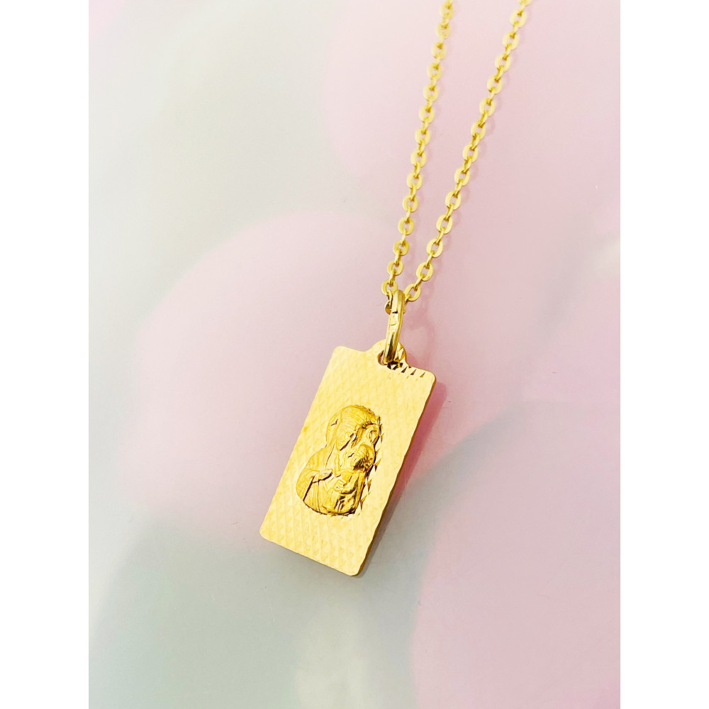 Anhänger Madonna Maria Goldanhänger Erstkommunion 585er 14KT