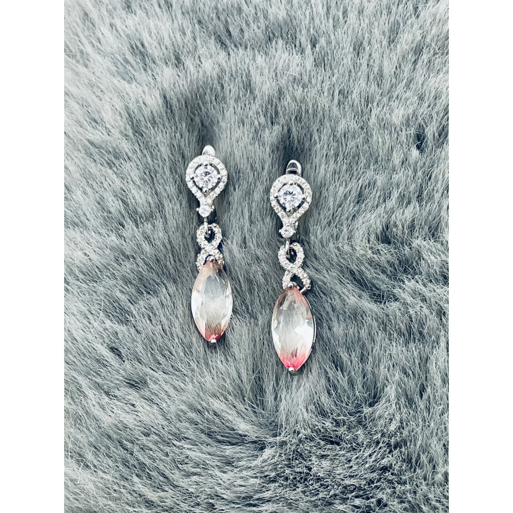 Träne 925 Silber Ohrringe mit Zirkonia