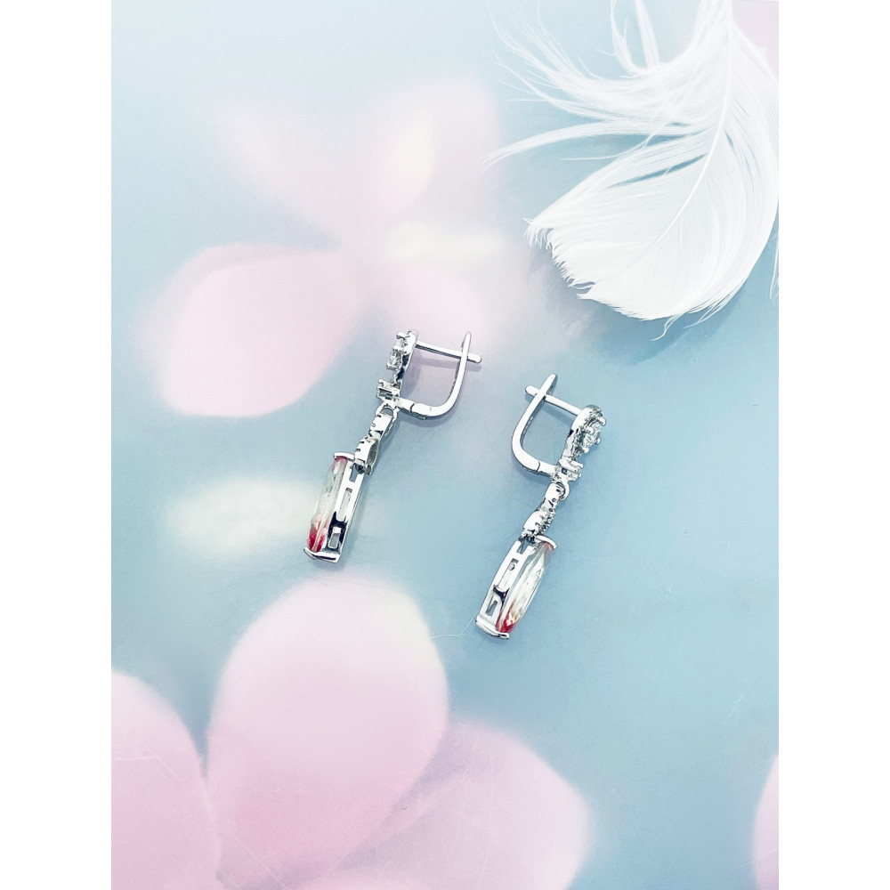 copy of Złote kolczyki przecinki z cyrkoniami