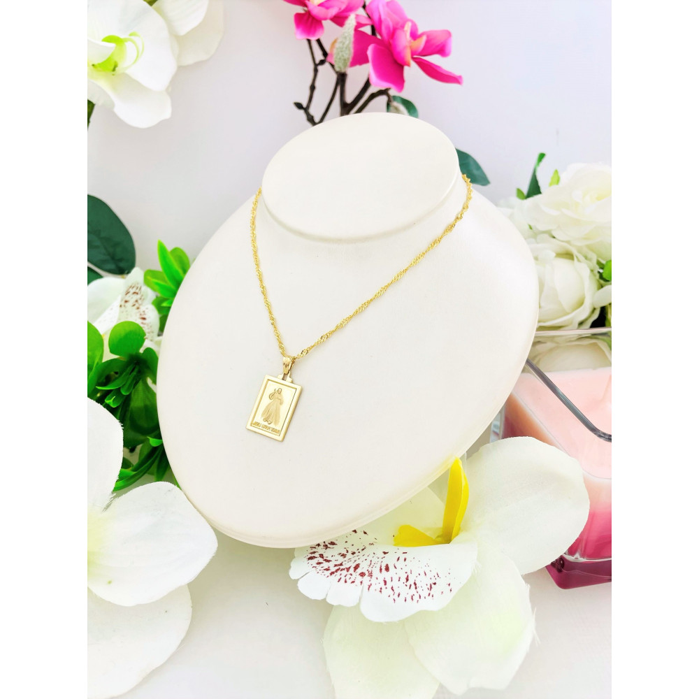 Złoty Medalik Zawieszka Pan Jezus