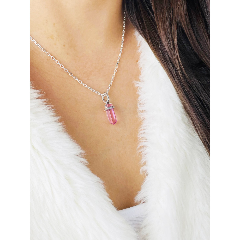 925 Silber Damen Medaillon Anhänger mit Zirkonia