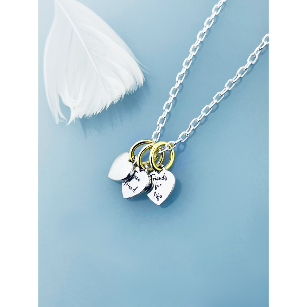 925 Silber Damen Medaillon Anhänger Herz