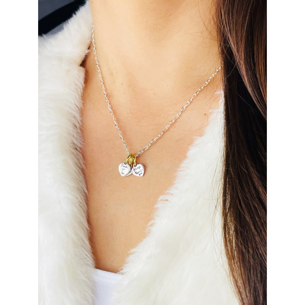 925 Silber Damen Medaillon Anhänger Herz