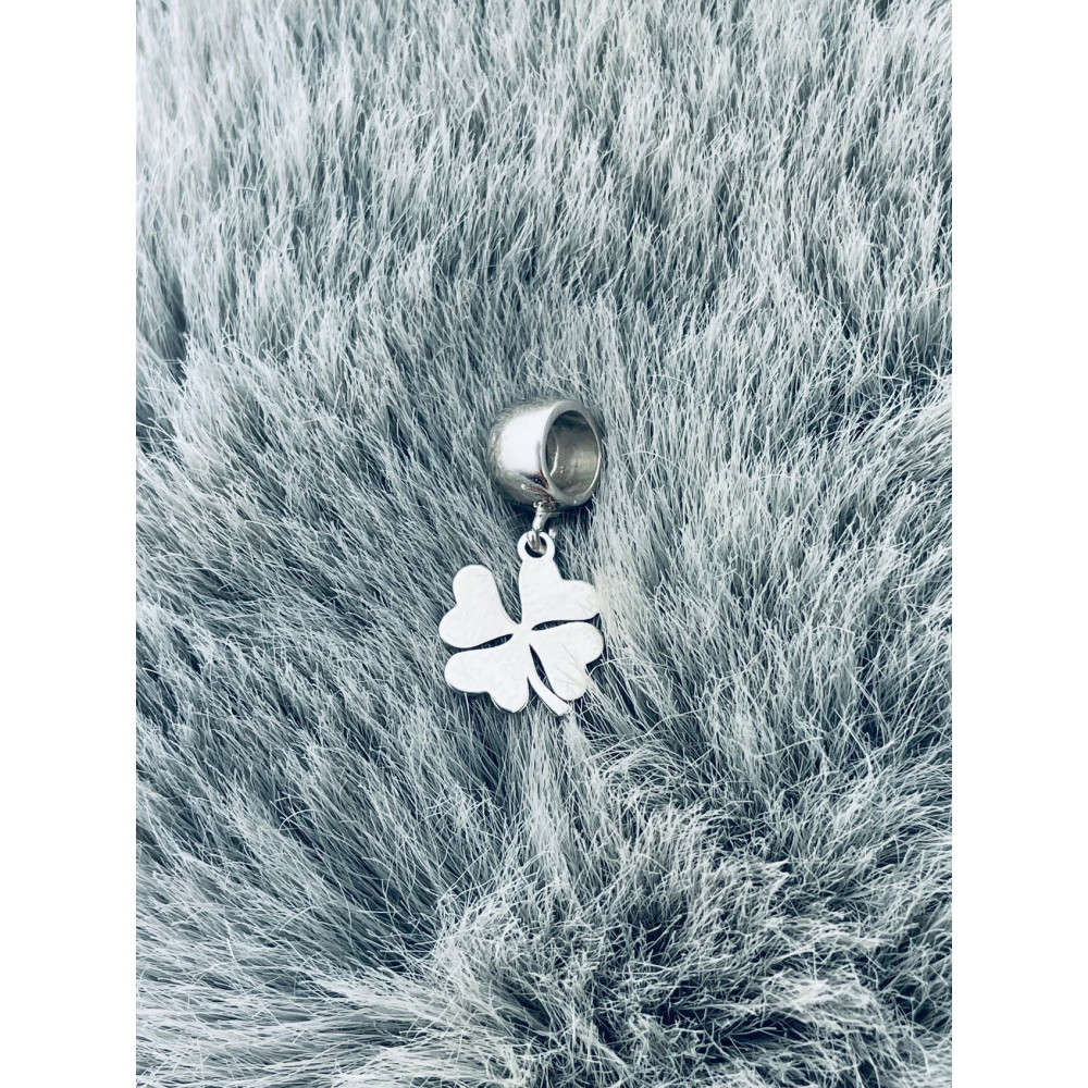 Kleeblatt 925 Silber Anhänger Charms