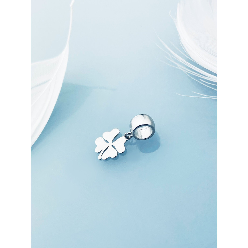 Kleeblatt 925 Silber Anhänger Charms