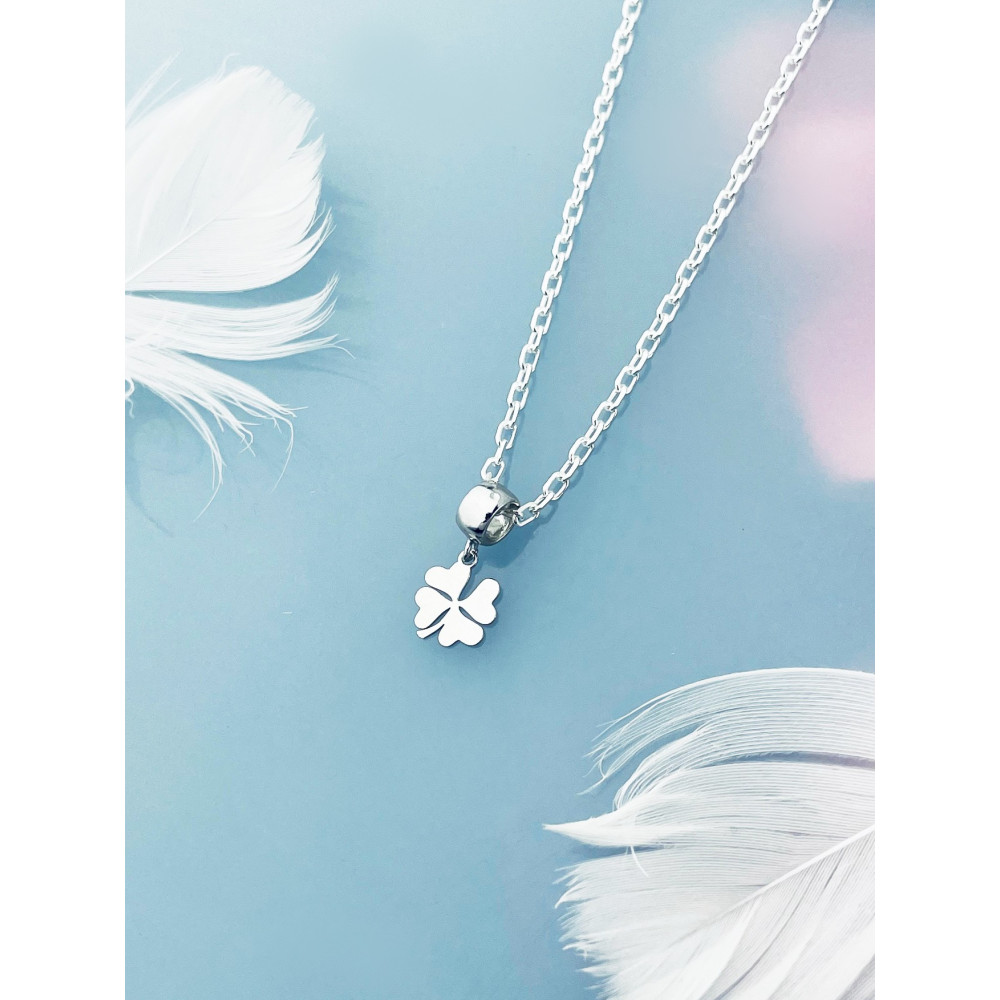 Kleeblatt 925 Silber Anhänger Charms