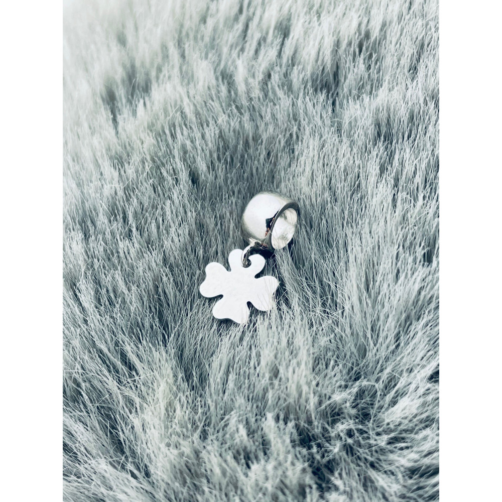 Kleeblatt 925 Silber Anhänger Charms