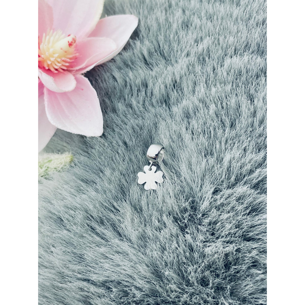 Kleeblatt 925 Silber Anhänger Charms