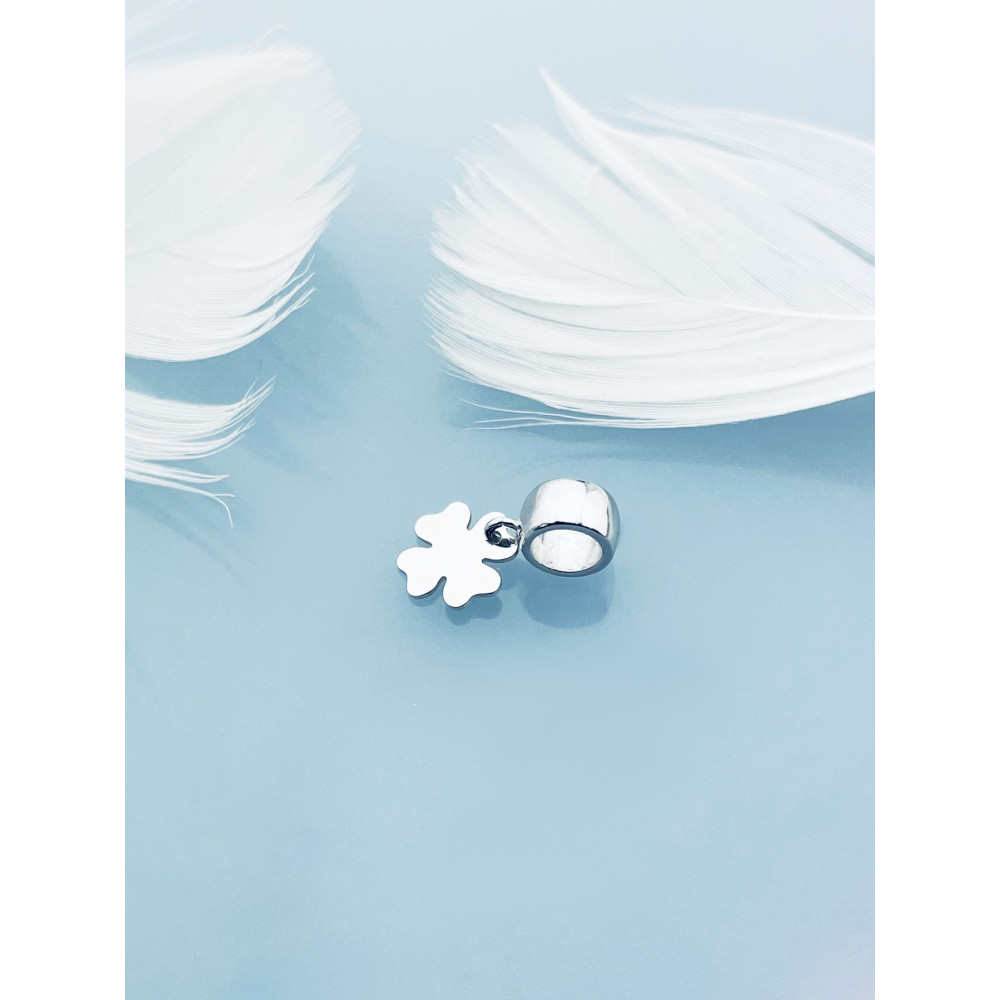Kleeblatt 925 Silber Anhänger Charms