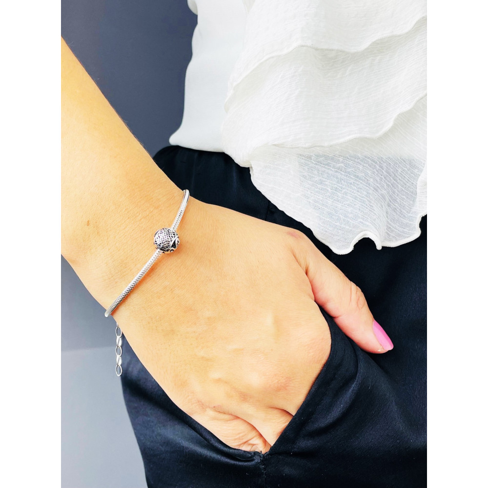 Kugel 925 Silber Anhänger Charms Vintage