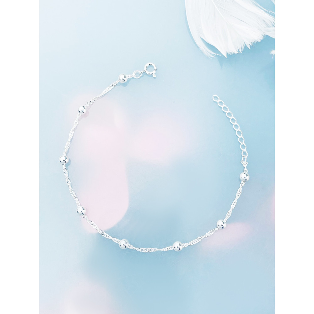 925 Silber mit Kugel Armband Singapure Magic