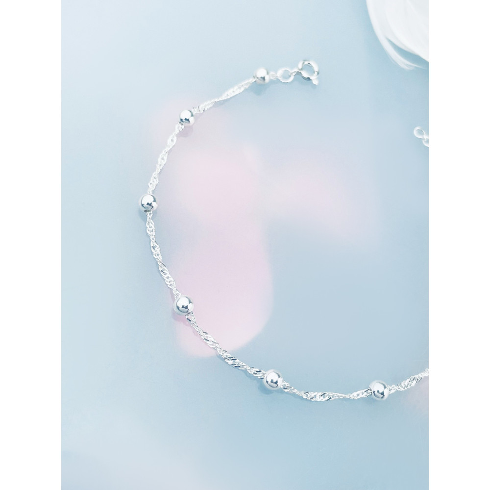 925 Silber mit Kugel Armband Singapure Magic