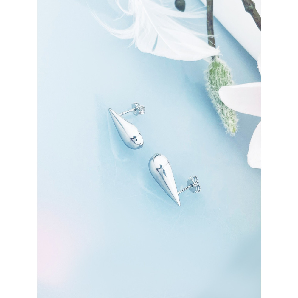 Träne 925 Silber Ohrringe