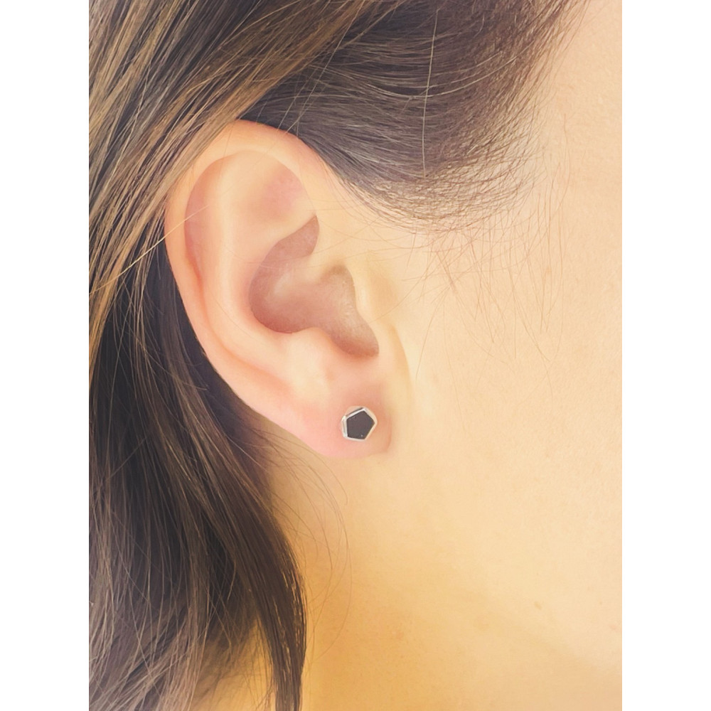 925 Silber Ohrringe mit Onyx