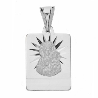 Silber Anhänger Madonna Maria mit Jesuskind Erstkommunion 925er